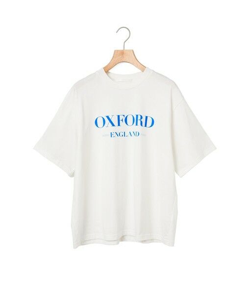 MARMARMAR / マーマーマー Tシャツ | MARMARMAR プリントTシャツ(oxford)（ホワイト×ブルー(color31)）