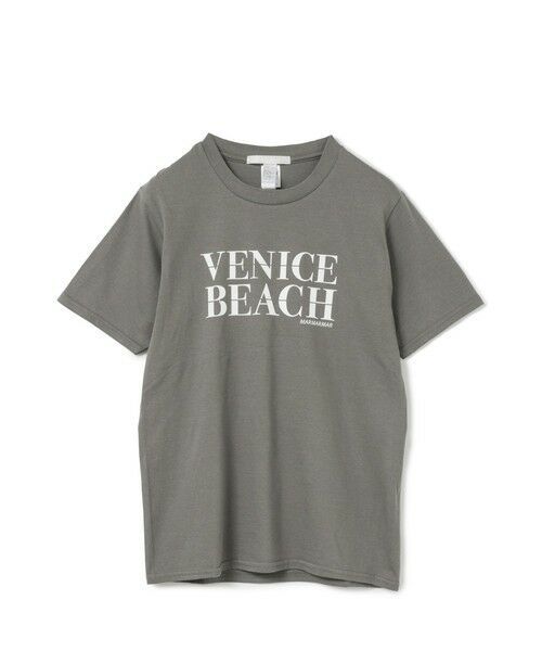 MARMARMAR / マーマーマー Tシャツ | MARMARMAR プリントT (VENICE)（ダークグレー×ホワイト(color92)）