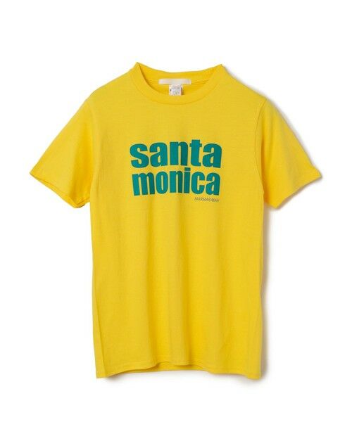 MARMARMAR / マーマーマー Tシャツ | MARMARMAR プリントT (santa monica)(イエロー×グリーン(color21))