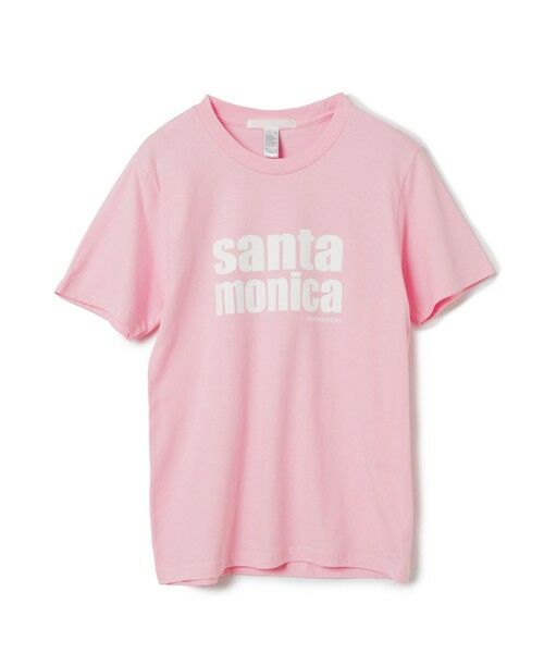 MARMARMAR / マーマーマー Tシャツ | MARMARMAR プリントT (santa monica)(ピンク×ホワイト(color40))