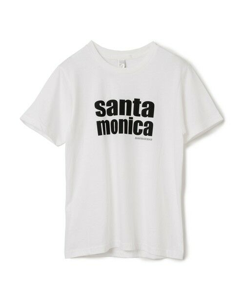 MARMARMAR / マーマーマー Tシャツ | MARMARMAR プリントT (santa monica)(ホワイト×ブラック(color10))