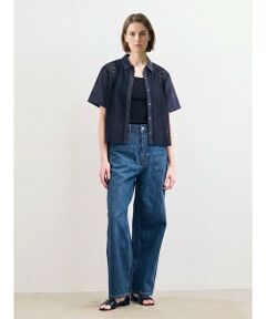 MARMARMAR / マーマーマー シャツ・ブラウス | MARMARMAR フロントレースハーフスリーブシャツ