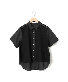 MARMARMAR / マーマーマー シャツ・ブラウス | MARMARMAR フロントレースハーフスリーブシャツ
