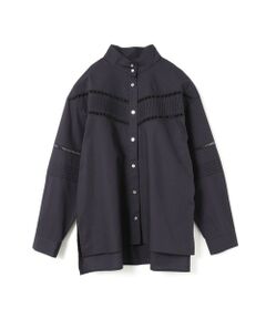 MARMARMAR / マーマーマー シャツ・ブラウス | MARMARMAR レースピンタックスタンドカラーシャツ