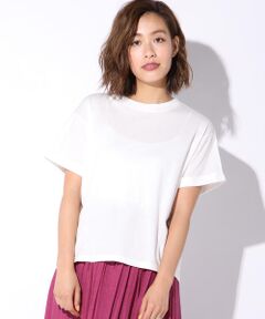 【洗濯機OK】【socolla】硫化染めTシャツ