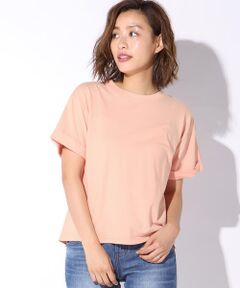 【洗濯機OK】【socolla】硫化染めTシャツ