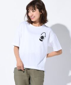 【手洗いOK】【socolla】スマイルロゴTシャツ