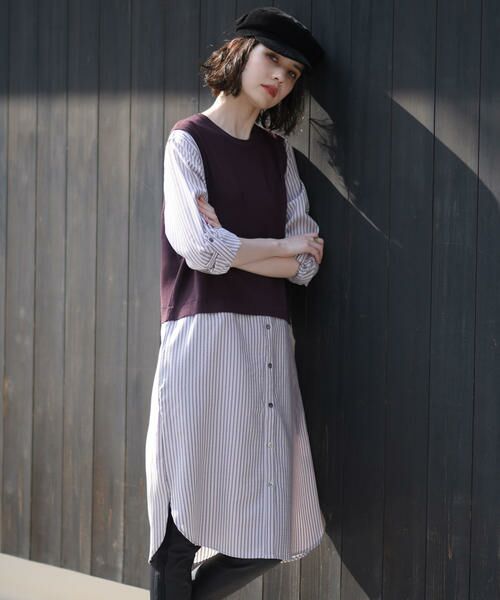 セール ニットシャツコンビワンピース ワンピース Mayson Grey メイソングレイ ファッション通販 タカシマヤファッションスクエア