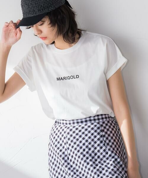 MAYSON GREY / メイソングレイ Tシャツ | MARIGOLDロゴTシャツ≪洗濯機で洗える≫ | 詳細2