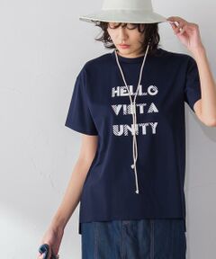 【socolla】HELLOロゴTシャツ≪手洗い可能≫