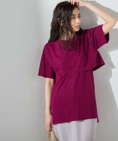 【socolla】【2点セット】レイヤードセットTシャツ≪洗濯機で洗える≫