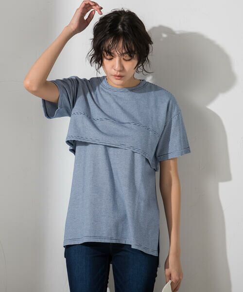 MAYSON GREY / メイソングレイ Tシャツ | 【socolla】【2点セット】レイヤードセットTシャツ≪洗濯機で洗える≫ | 詳細12