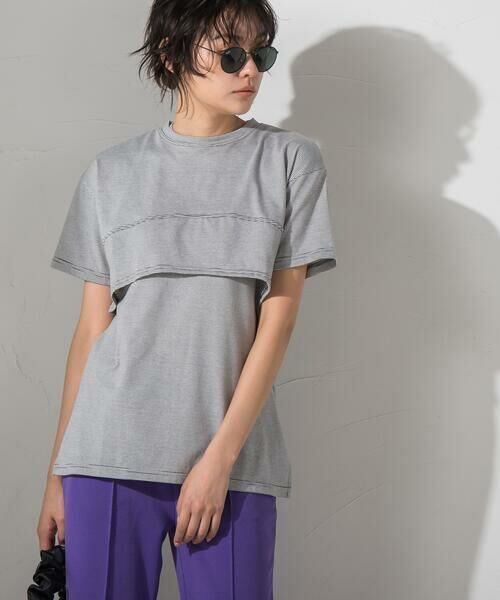 MAYSON GREY / メイソングレイ Tシャツ | 【socolla】【2点セット】レイヤードセットTシャツ≪洗濯機で洗える≫ | 詳細22