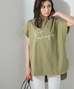 【socolla】【WEB別注】KEEPロゴルーズTシャツ≪洗濯機で洗える≫