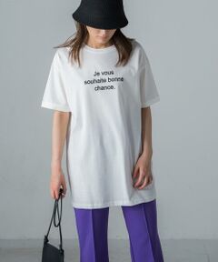 チュニックロゴTシャツ≪洗濯機で洗える≫