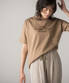 チュニックロゴTシャツ≪洗濯機で洗える≫