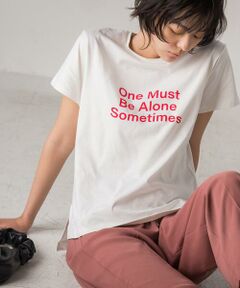 【socolla】ウェイブロゴTシャツ≪洗濯機で洗える≫