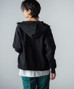 【超軽量ニット】ジップアップパーカージャケット