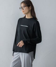 ロゴプリントロングTシャツ≪洗濯機で洗える≫