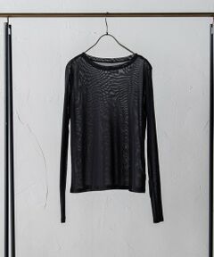 MAYSON GREY / メイソングレイ カットソー | 【WEB限定】パワーネットシアークルーネックプルオーバー≪手洗い可能≫