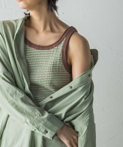 MAYSON GREY / メイソングレイ キャミソール・チューブトップ | ランダムリブタンクトップ≪洗濯機で洗える≫