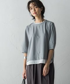 MAYSON GREY / メイソングレイ カットソー | チュールレイヤードプルオーバー≪洗濯機で洗える≫