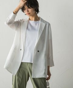 MAYSON GREY / メイソングレイ テーラードジャケット | シアーテーラージャケット≪洗濯機で洗える≫