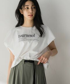 プレーティングタックプリントTシャツ≪洗濯機で洗える≫