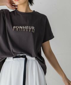 フリンジロゴTシャツ≪洗濯機で洗える≫