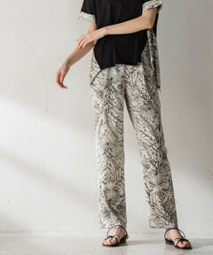 MAYSON GREY / メイソングレイ その他パンツ | リーフプリント柄ルーズテーパードパンツ≪洗濯機で洗える≫
