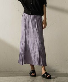 MAYSON GREY / メイソングレイ ミニ・ひざ丈スカート | ランダムプリーツソフトマーメイドスカート