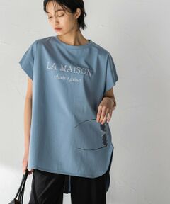 ロゴプリントタックTシャツ≪洗濯機で洗える≫