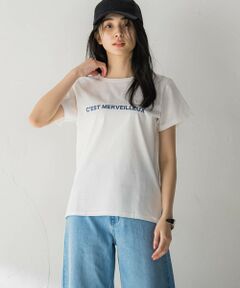 MAYSON GREY / メイソングレイ カットソー | ロゴプリントベーシックTシャツ≪洗濯機で洗える≫