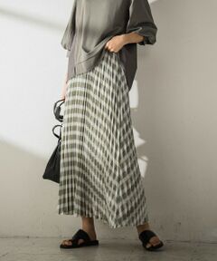 MAYSON GREY / メイソングレイ ミニ・ひざ丈スカート | ポプリンチェック柄プリーツスカート