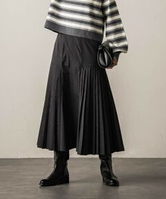 MAYSON GREY / メイソングレイ ミニ・ひざ丈スカート | ツイルシャンブレースカート≪セットアップ対応/手洗い可能≫