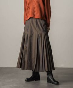 MAYSON GREY / メイソングレイ ミニ・ひざ丈スカート | ツイルシャンブレースカート≪セットアップ対応/手洗い可能≫