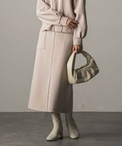 MAYSON GREY / メイソングレイ ミニ・ひざ丈スカート | 【2023AW】Aラインベイカーダンボールスカート≪セットアップ対応/洗濯機で洗える≫