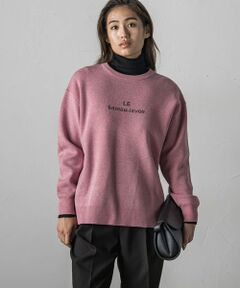 MAYSON GREY / メイソングレイ ニット・セーター | ジャガードロゴニットプルオーバー≪手洗い可能≫