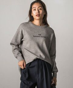 MAYSON GREY / メイソングレイ ニット・セーター | ジャガードロゴニットプルオーバー≪手洗い可能≫