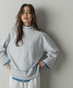 MAYSON GREY / メイソングレイ ニット・セーター | 配色ラインボトルネックニットプルオーバー≪手洗い可能≫