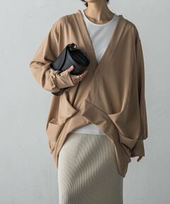 MAYSON GREY / メイソングレイ カーディガン・ボレロ | タックデザインオーバーカーディガン≪洗濯機で洗える≫