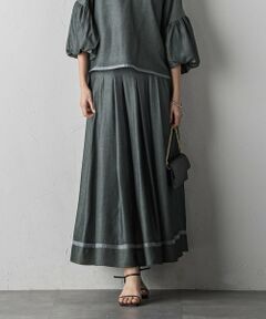 シャンブレー×シアーボックスタックスカート≪セットアップ対応≫