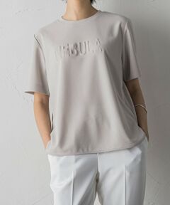 エンボスロゴジョーゼットTシャツ≪手洗い可能≫