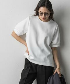 MAYSON GREY / メイソングレイ カットソー | ダンボール5分袖プルオーバー≪手洗い可能≫