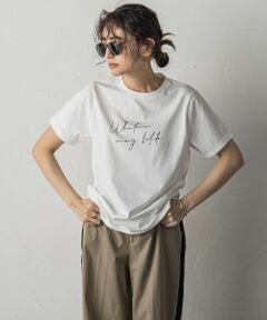 ハンドメッセージロゴTシャツ≪洗濯機で洗える≫