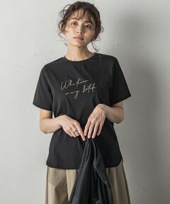 ハンドメッセージロゴTシャツ≪洗濯機で洗える≫