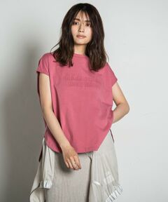 【WEB限定】バックリボンエンボスTシャツ≪手洗い可能≫