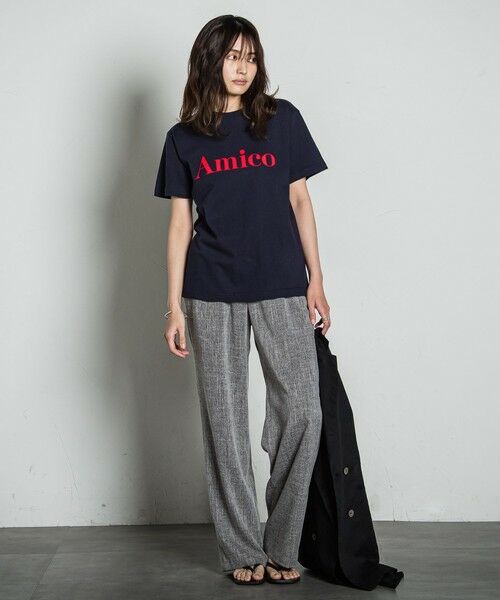 MAYSON GREY / メイソングレイ カットソー | 【WEB別注】フロッキーロゴTシャツ≪洗濯機で洗える≫ | 詳細5