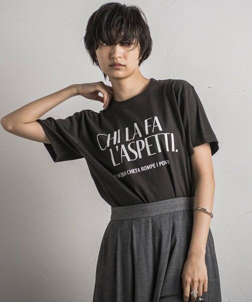 MAYSON GREY / メイソングレイ カットソー | 【WEB限定】CHI LA FA Tシャツ≪洗濯機で洗える≫ | 詳細1