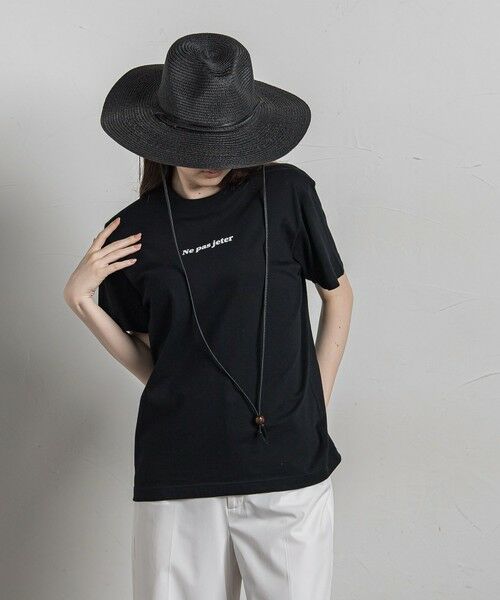 MAYSON GREY / メイソングレイ カットソー | 【WEB限定】Ne pas jeter Tシャツ≪洗濯機で洗える≫ | 詳細8